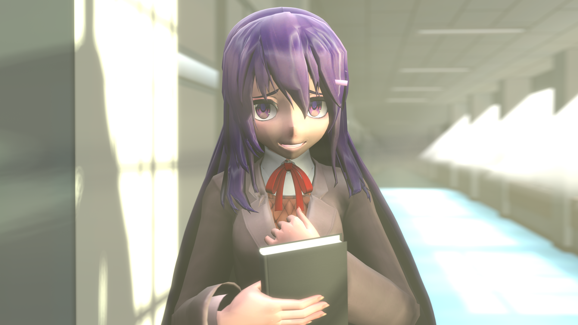 MMD: DDLC) Exit Music Ending by BlueRoseHilbert on DeviantArt