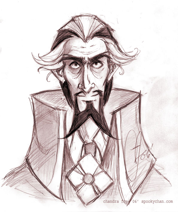 Dr. Orpheus Face Sketch