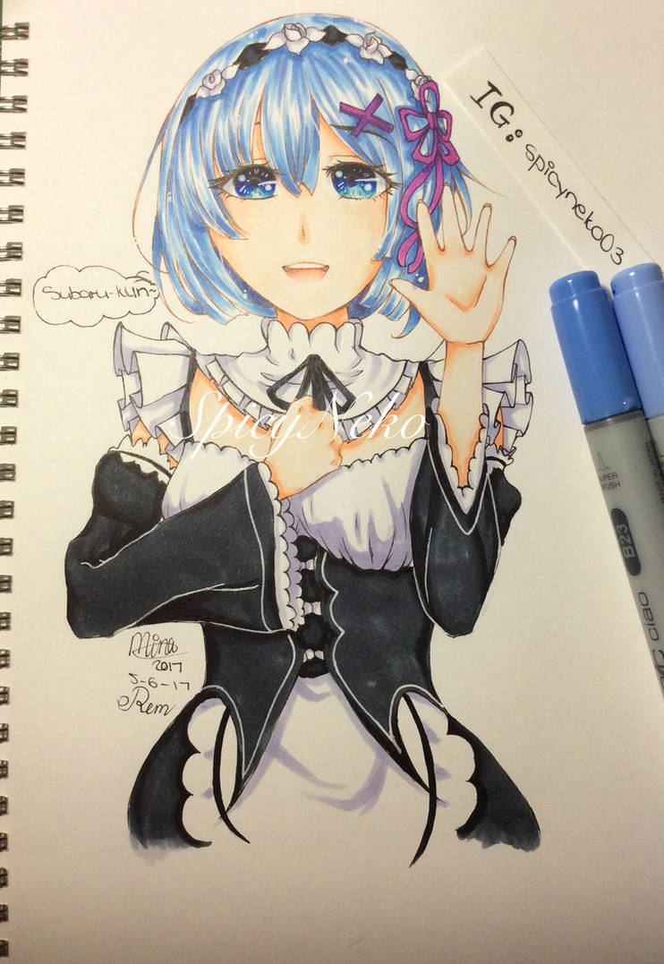 Deviantart Re Note Rem from Re:zero (fanart) by minaneko03 on DeviantArt