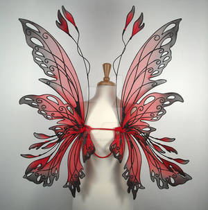 Posie fairy wings in red