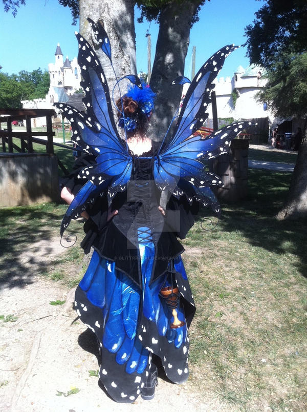 Blue Morpho Butterfly Fairy Costume Back by glittrrgrrl on DeviantArt