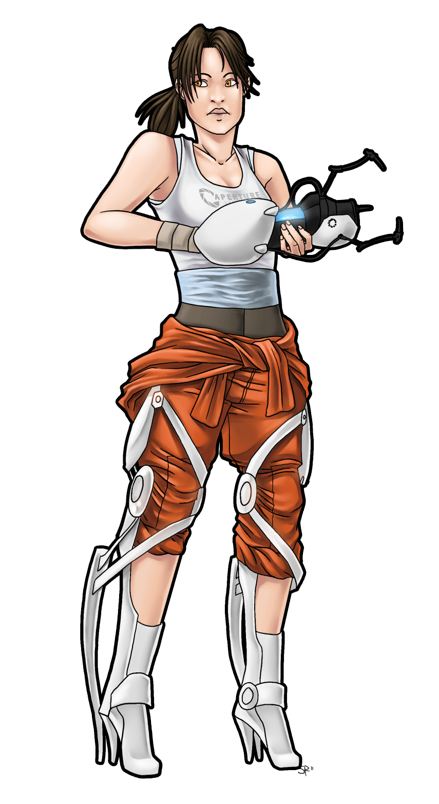 Portal 2 - Chell by SuperKusoKao on DeviantArt