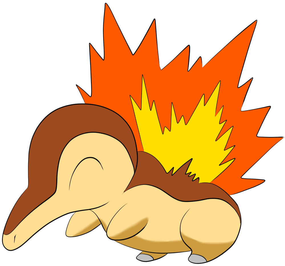 Shiny cyndaquil coloration