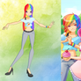 My little pony-Winx: Rainbowdash