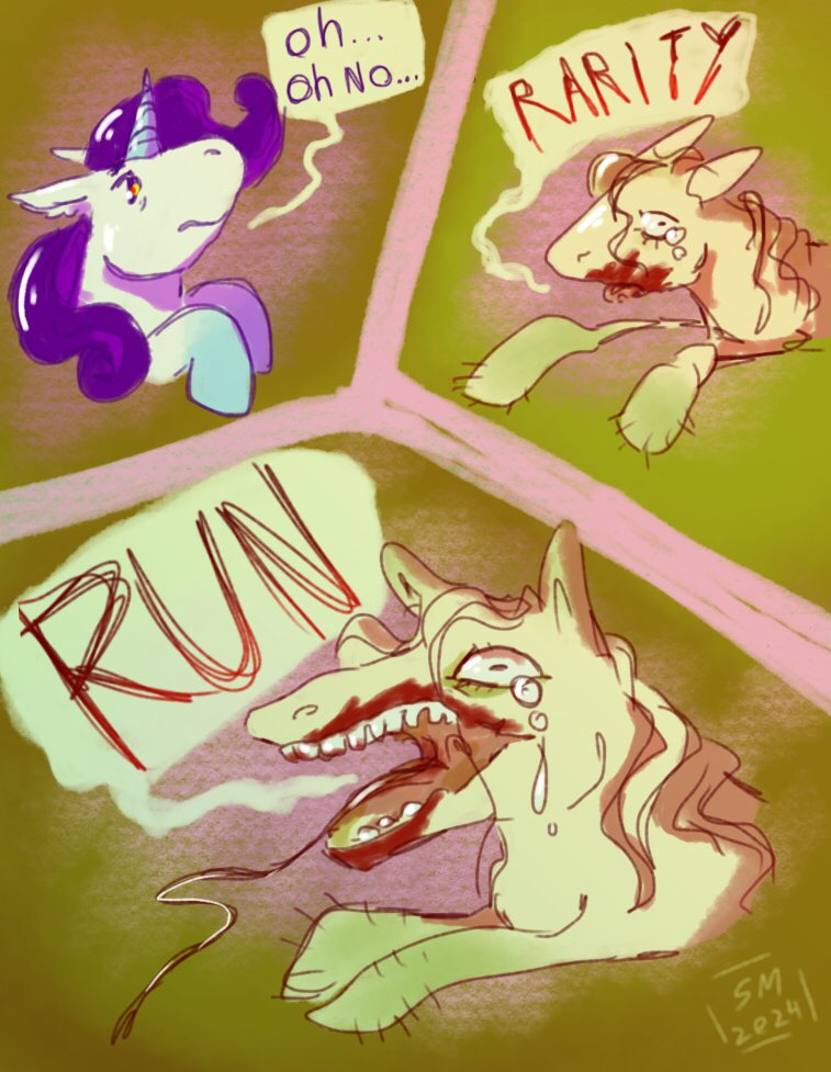 Infected Rarity Rarity gets infected 4/4 by Spinach-Kid on DeviantArt