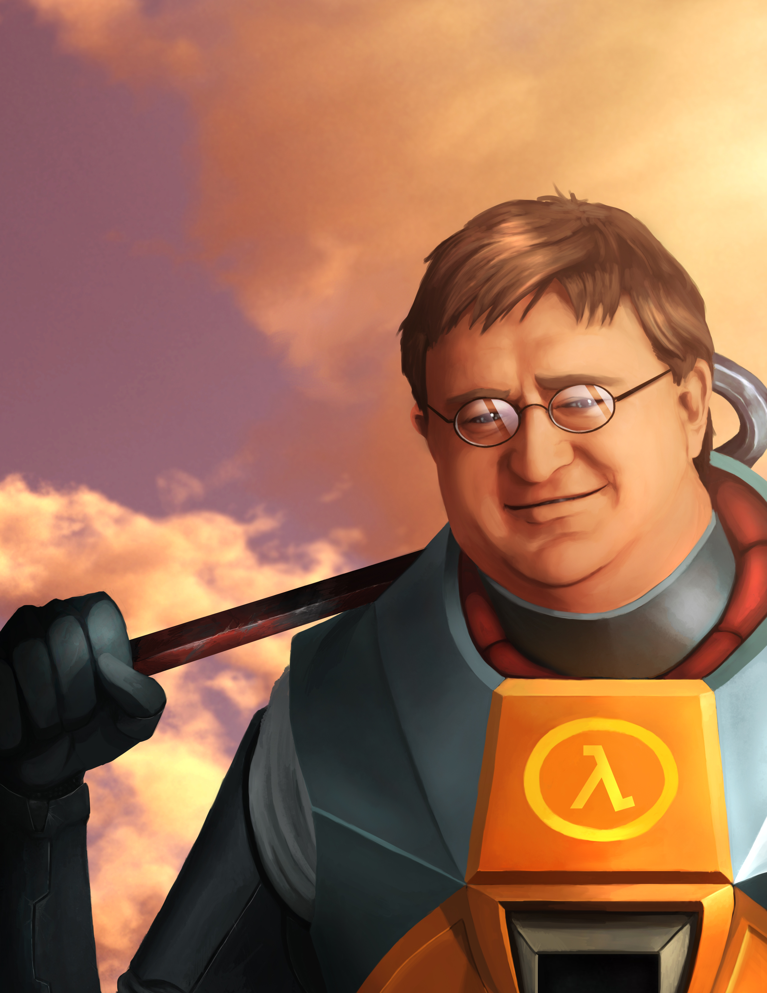 Gabe Newell Iphone Wallpaper by EarlyRise on DeviantArt