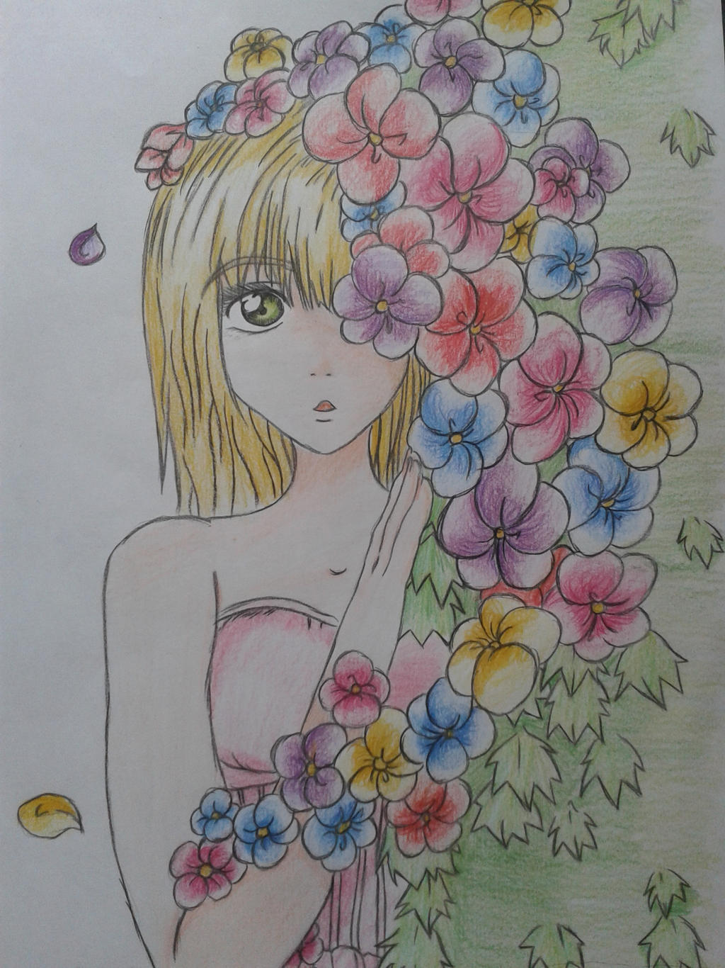 Girl in Flowers