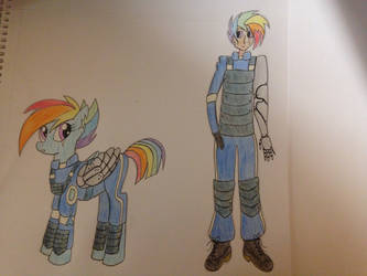 Soldier Dash (pony and human)