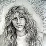 young James Hetfield - Metallica art by Sofia