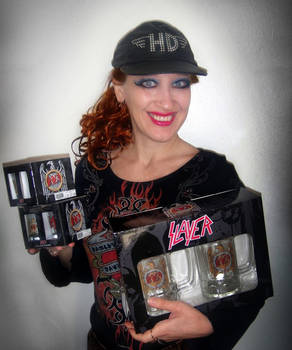 Sofia Metal Queen loves Slayer merch collectables