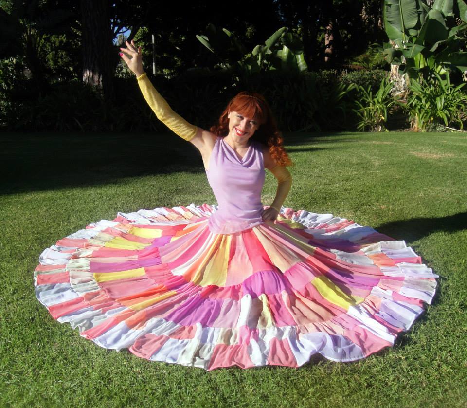 Gypsy Ameynra. Double circle skirt. Model Sofia