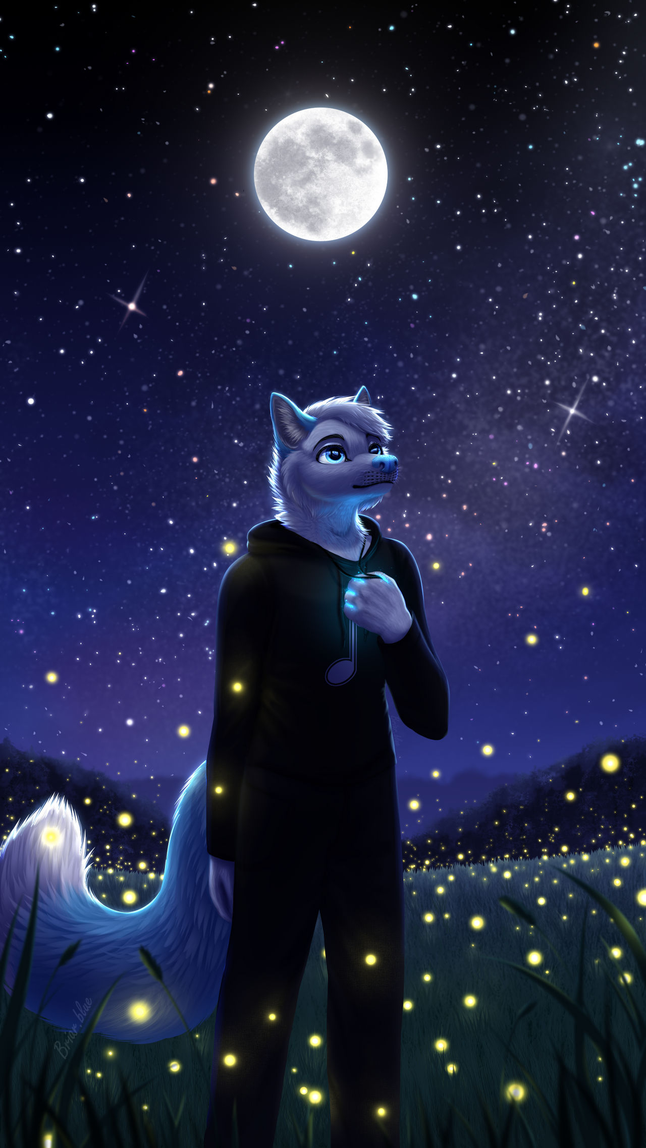 Shaded fullbody (lineless/painted) + background by BriarBlu on DeviantArt