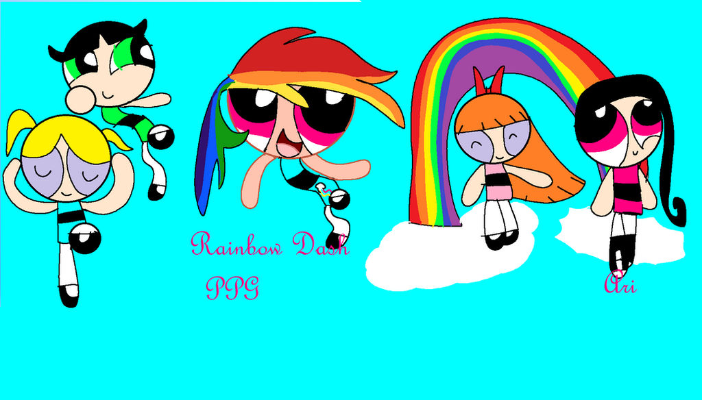 Ppg Rainbow Raspberry Rainbow Dash PPG by AriPrincess on DeviantArt