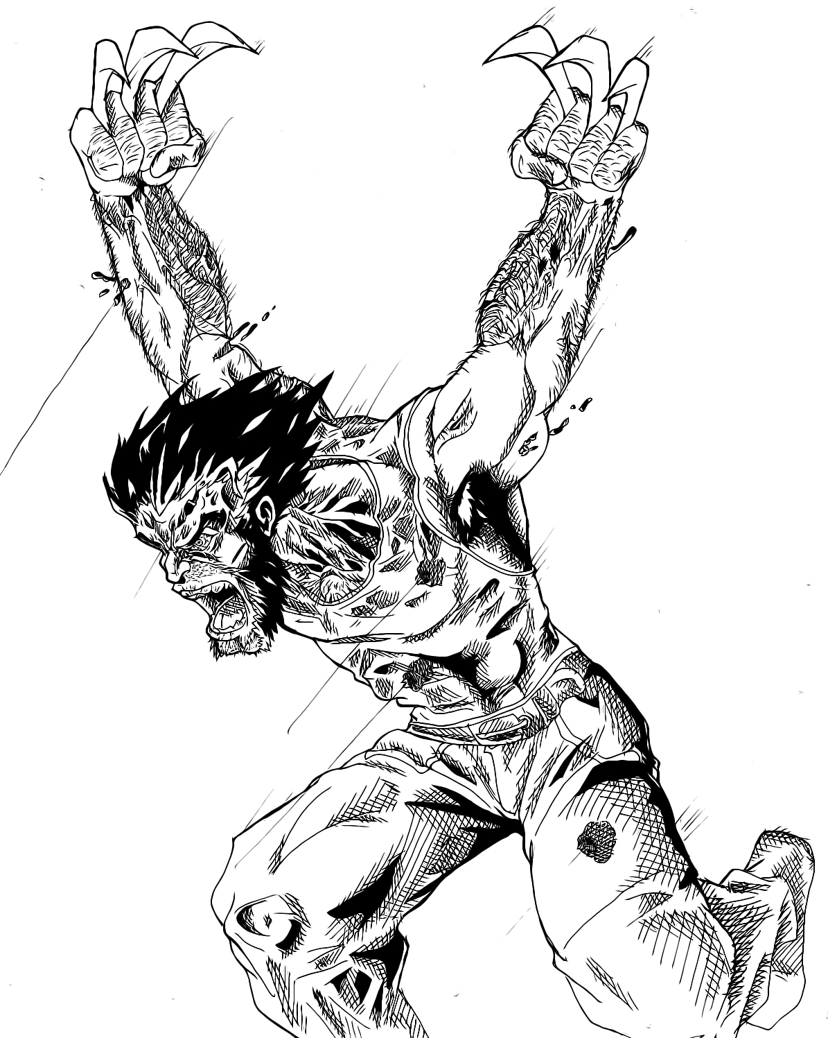 Wolverine Rage Drawing Wolverine-Berserker Rage by ChrisBryer on DeviantArt