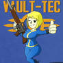 Commission- Vault Girl Armed and Dangerous