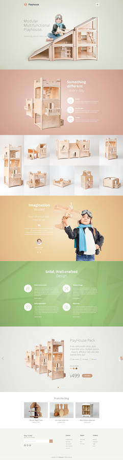 PlayHouse - Modest Shop - eCommerce PSD Template