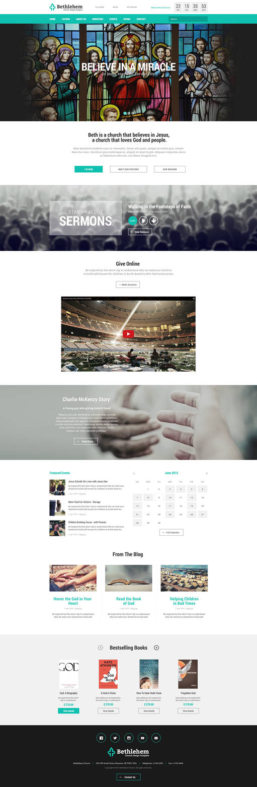 Bethlehem - Church WordPress Theme by bcubepl