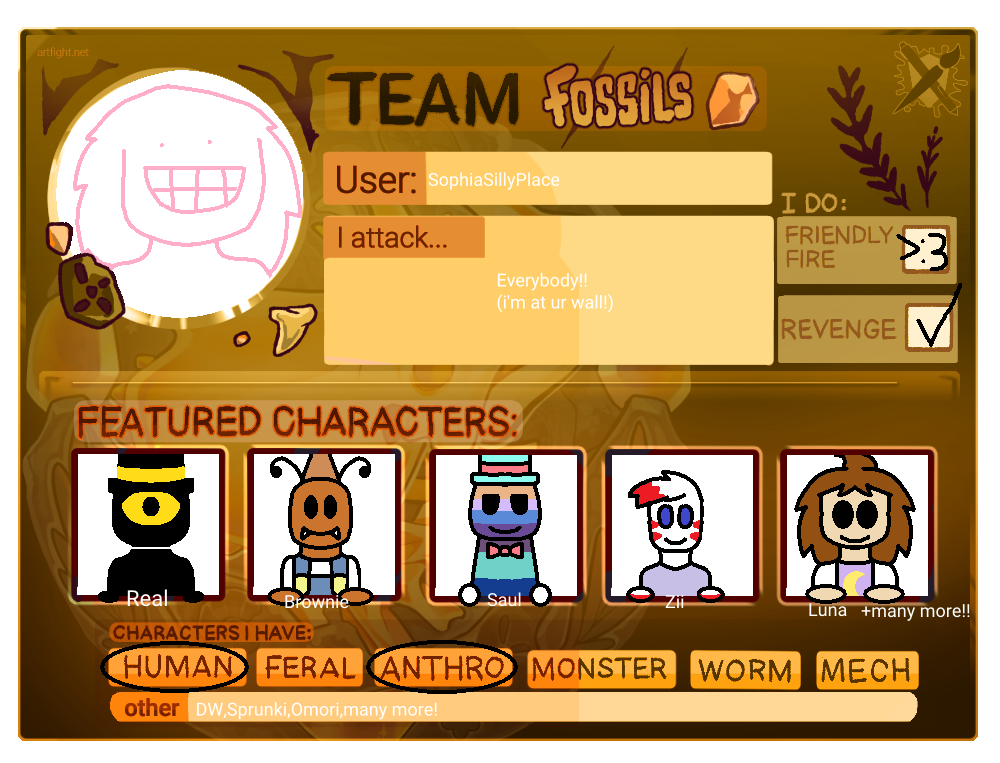 Team Fossils Card!!!! by SophiaSpain404 on DeviantArt