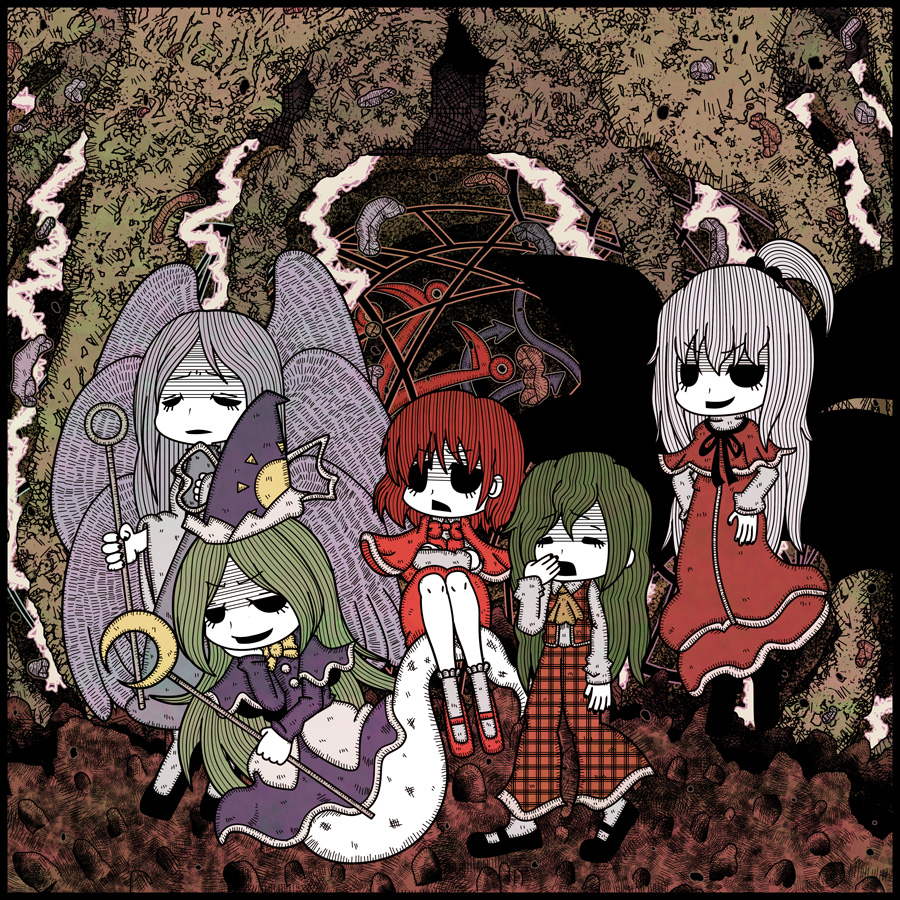 Mima, Sariel, Yumemi, Yuuka, and Shinki