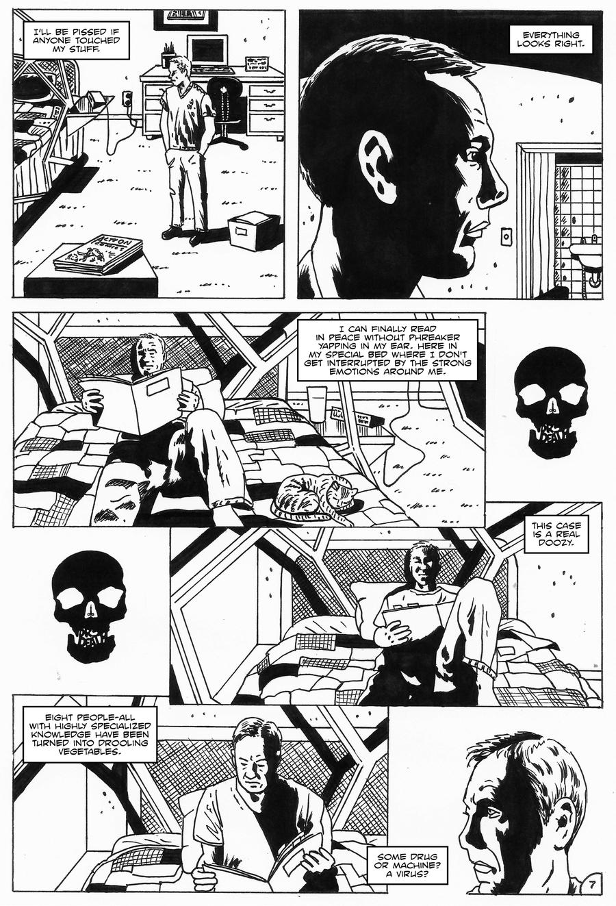 Dr Death vs Master Mind page 7 sequential art