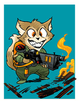 Kitten with a Flame Thrower