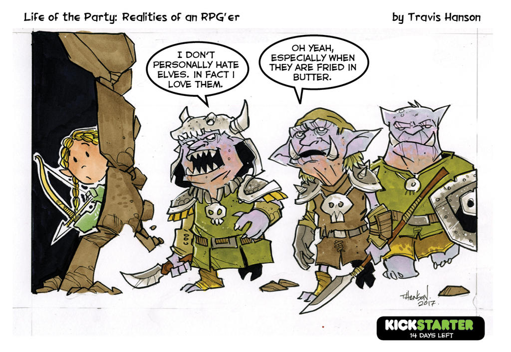 Elves and orcs RPG Comic. by travisJhanson on DeviantArt