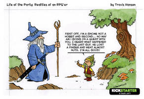 Wizards, hobbits, gnomes and quests - rpg comic