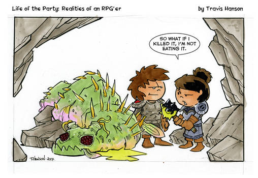 you kill it you eat it... rpg comic