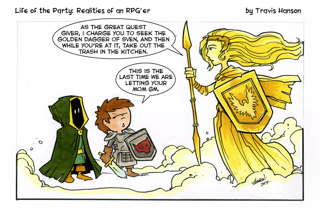 The quest giver- RPG comic