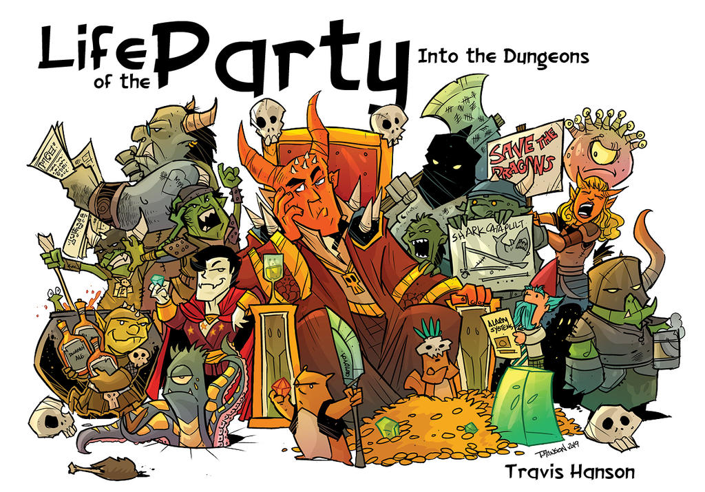 Cover art to the NEWEST LIFE OF THE PARTY 3 by travisJhanson