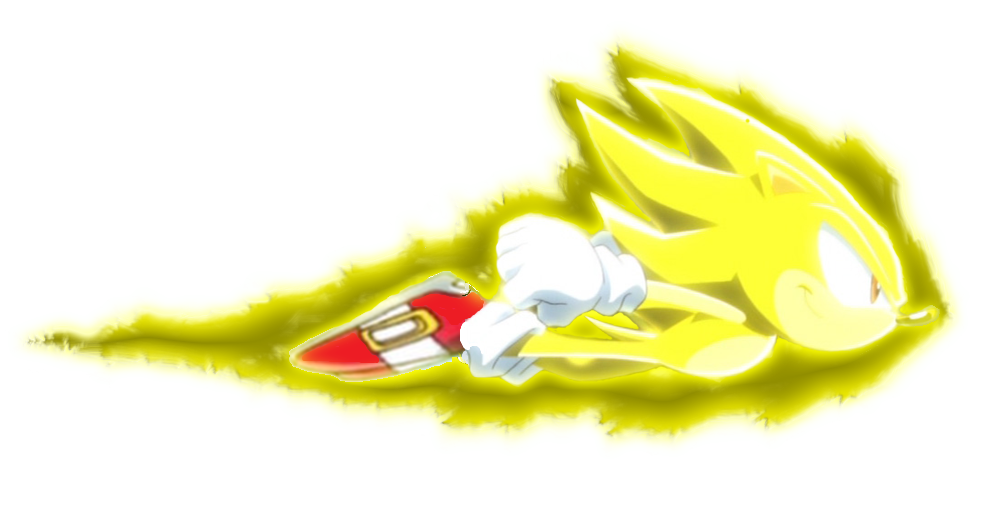 Dash And Spin Super Fast Sonic Sonic X: Super Sonic Flight Dash Render by FrostTheHobidon on DeviantArt