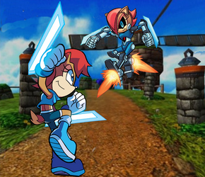 Sally vs Mecha Sally