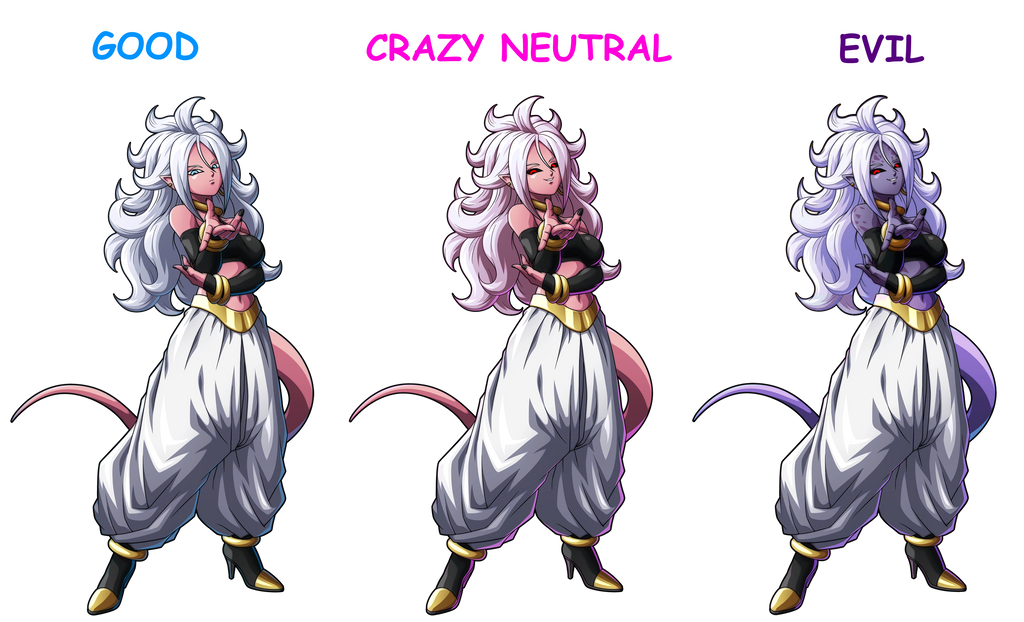 DBF: Android 21 Forms by FrostTheHobidon on DeviantArt