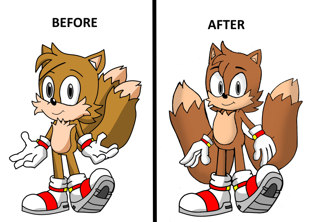 Tails Classic Comparison by FrostTheHobidon on DeviantArt