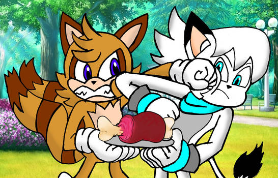 Random Gift: Turbo and Frost fighting over food