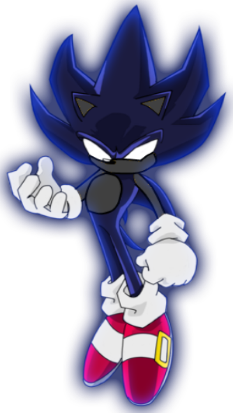 Super Sonic Blue, Super Sonic with blue aura illustration transparent  background PNG clipart