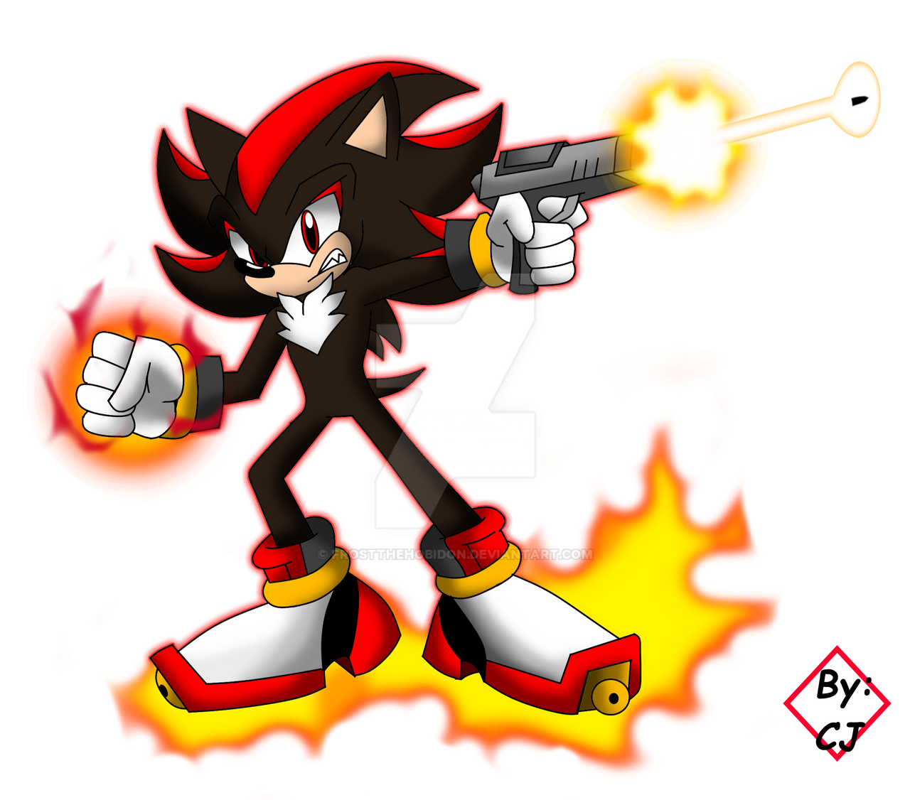 Gun Pissed Shadow The Hedgehog Off 