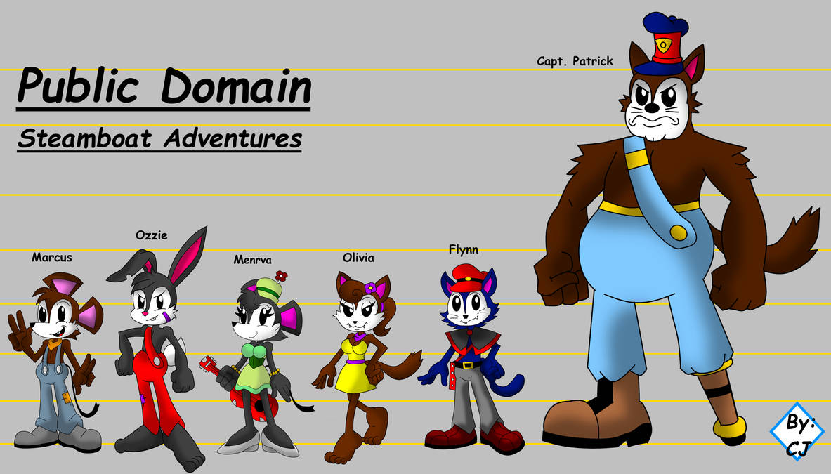 Steamboat Pacman Steamboat Adventures: Public Domain by FrostTheHobidon on DeviantArt