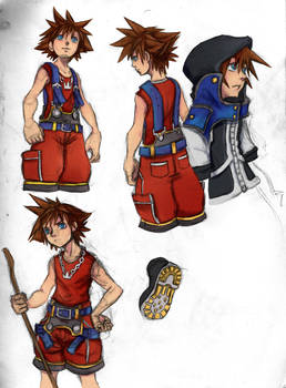 Sora Kingdom Hearts 1 Design [Practical Elements]