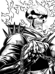 Ghost Rider: Ink illustration