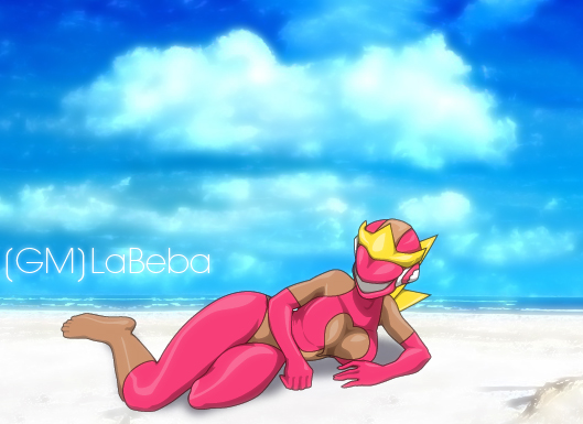 Pink at the Beach by LordTaro
