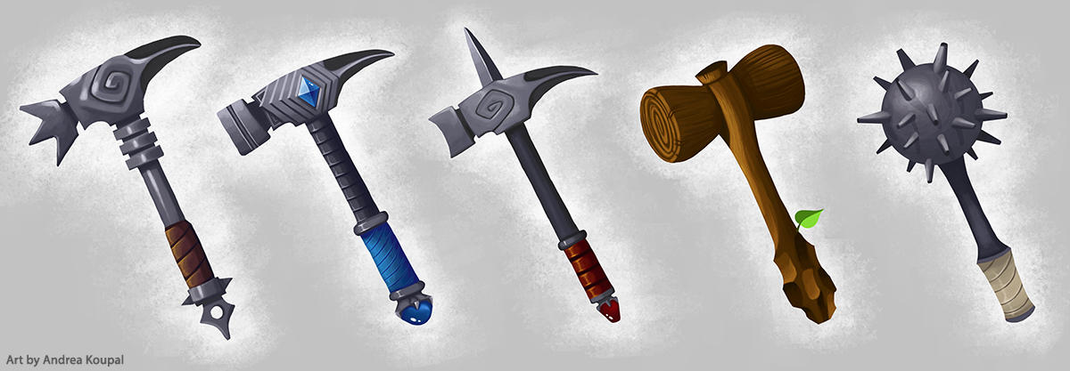 Bashy Weapons by andrea-koupal on DeviantArt