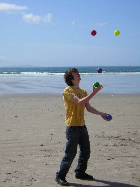 5-ball juggler, Achill Island, Mayo