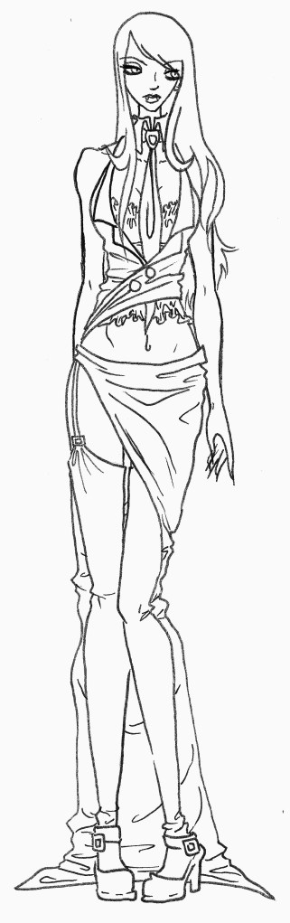 My OC Bellatrix Outline