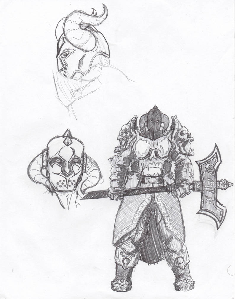 Rune Knight Sketch by ATrain409 on DeviantArt