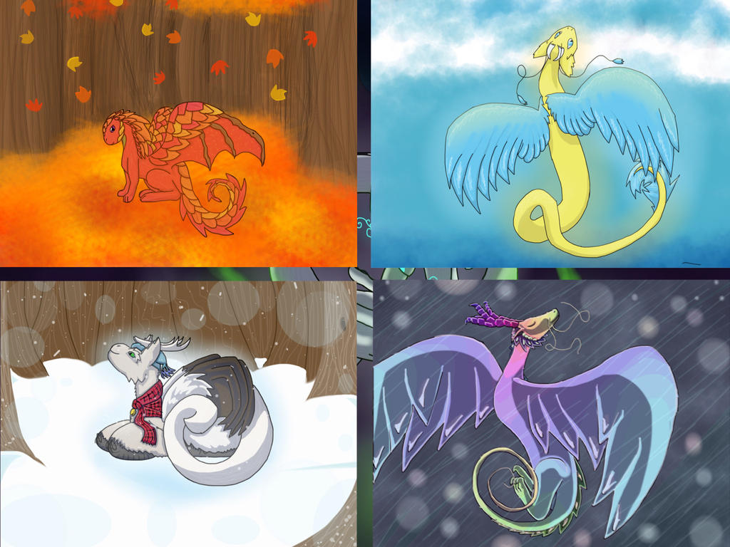 Four Seasons by Dragondealer on DeviantArt