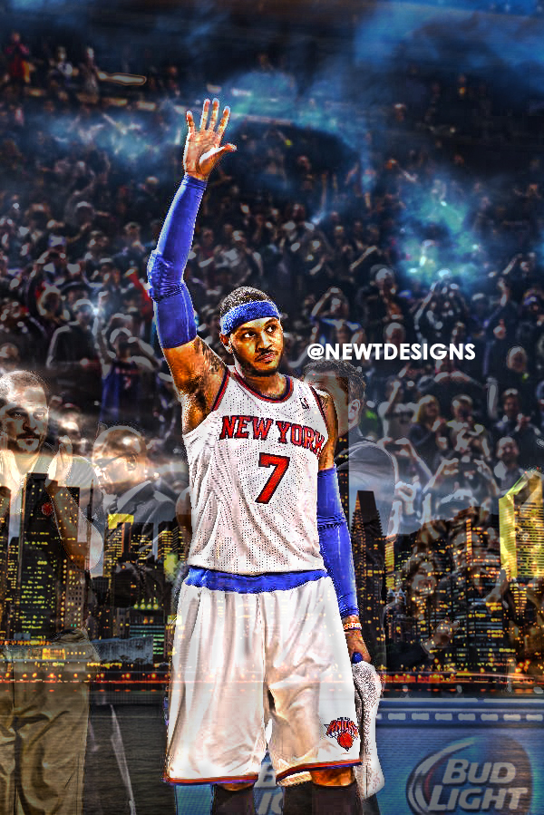 Download Carmelo Anthony Dribble In Game Wallpaper