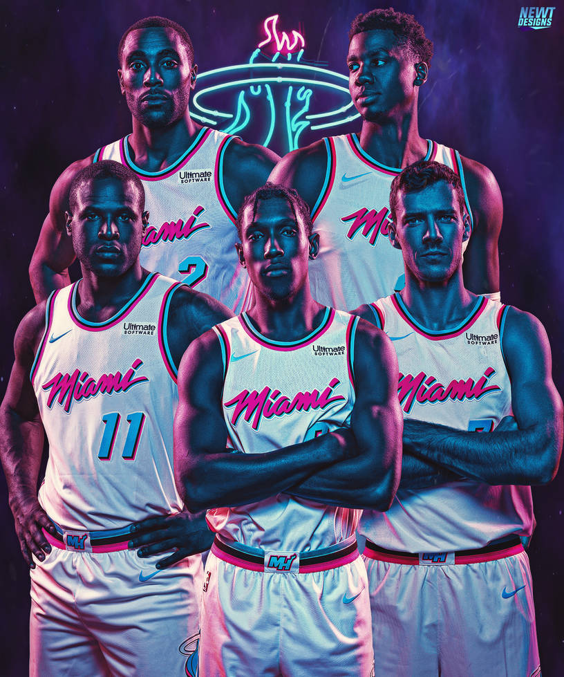 Photos: Miami Heat's 'Vice' uniforms unveiled