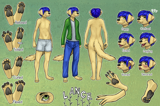 Reference page for Lance~! By TheOwlette on FA