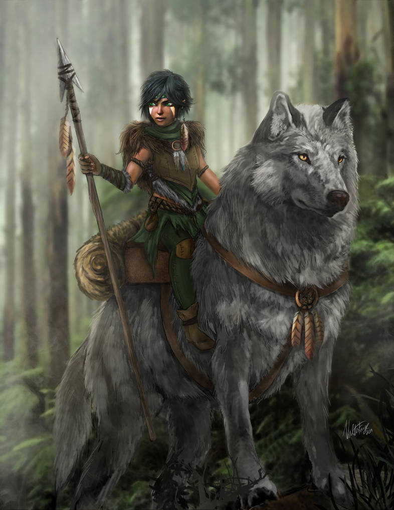 Halfling Wolf Rider by ValtirFaye on DeviantArt